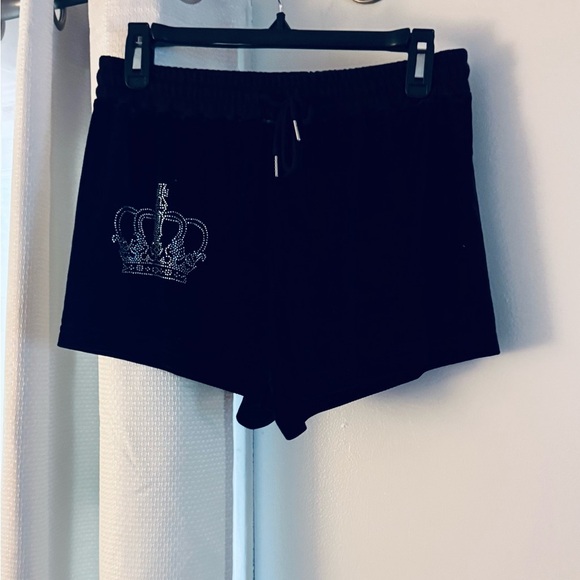 Juicy Black Pajama Set with Rhinestone Embellishments - Picture 3 of 5